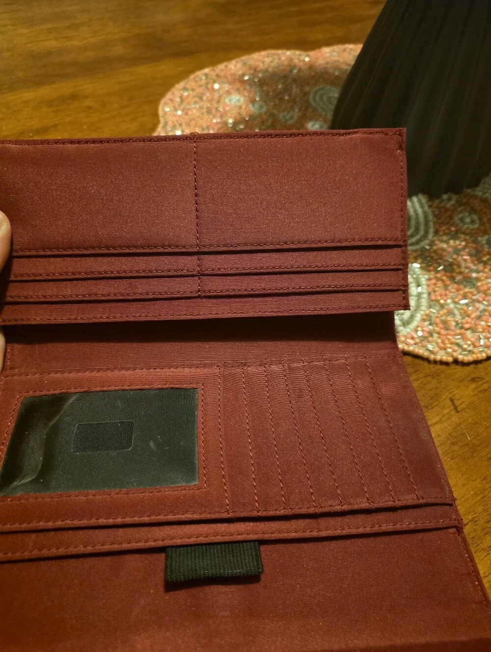 Tommy Hilfiger Black Leather Continental Wallet